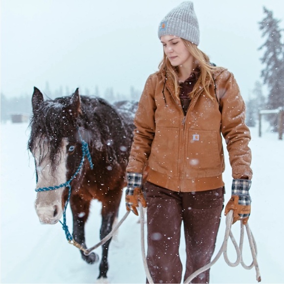 Carhartt Weathered Duck Wildwood Tan Canvas Women’s Jacket size XL - Picture 3 of 15